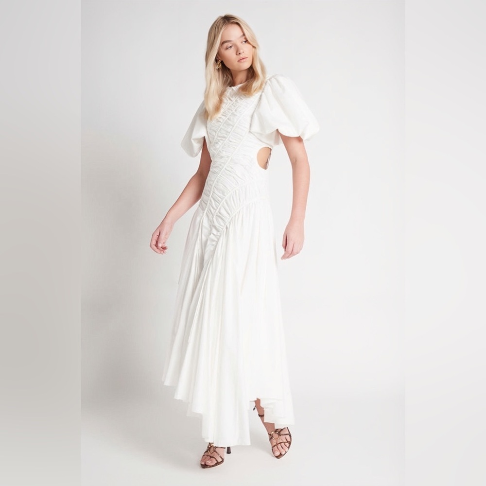 ❤️🔥NEW❤️🔥 Aje Siren Drawstring Midi Dress - Picture 8 of 13